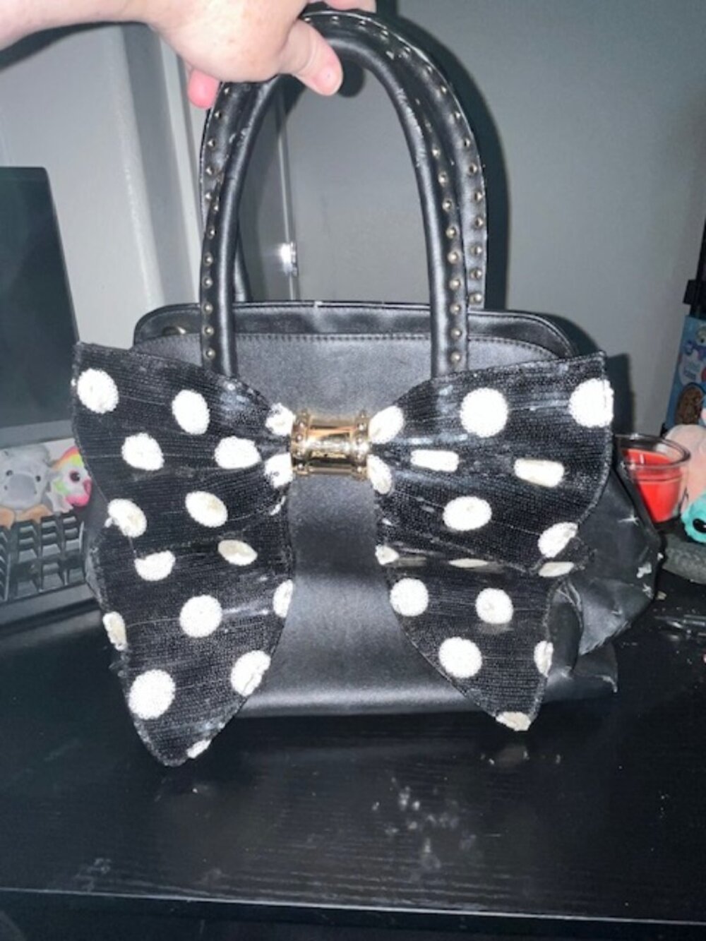Betsey Johnson Black Satchel.